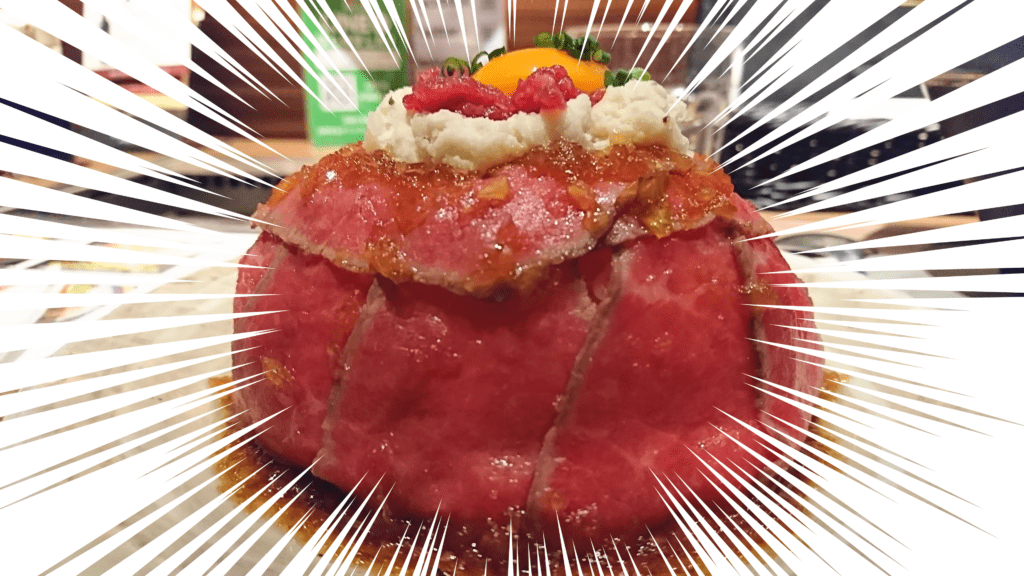 新宿 焼肉ブルズ ローストビーフ丼
